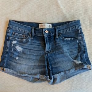 Abercrombie & Fitch Low Rise Denim Shorts